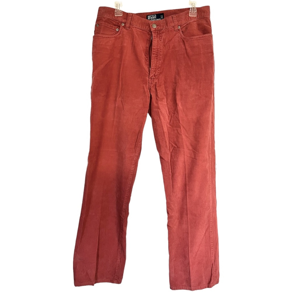 Polo Ralph Lauren rust corduroy straight leg pants